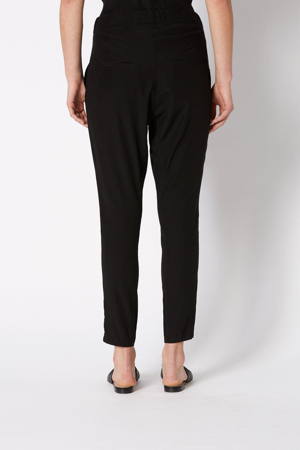 SILK LOW RISE BOYFRIEND PANT