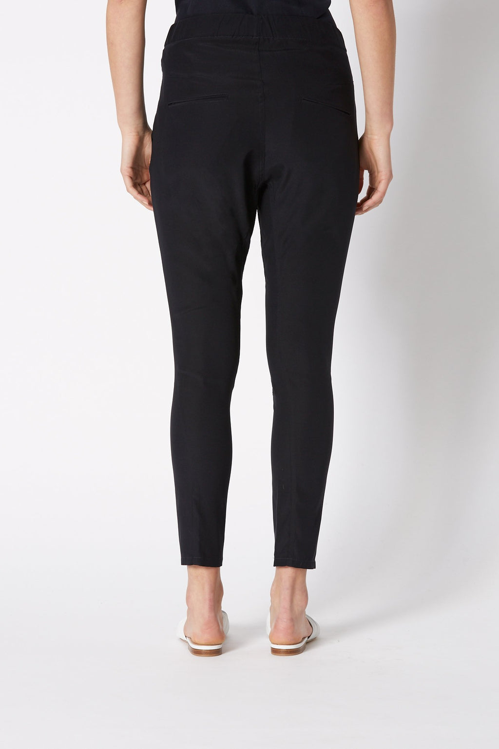 SILK LOW RISE BOYFRIEND PANT