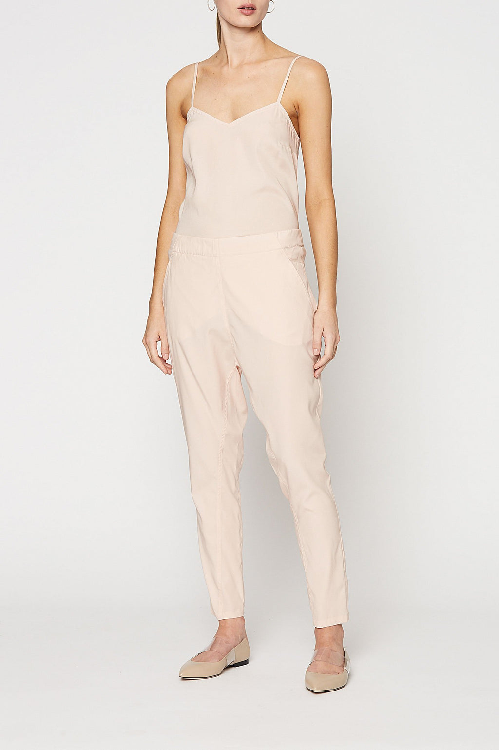 SILK LOW RISE BOYFRIEND PANT