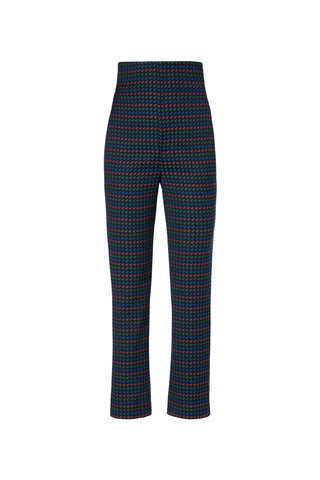 JACQUARD HIGH WAIST TROUSER