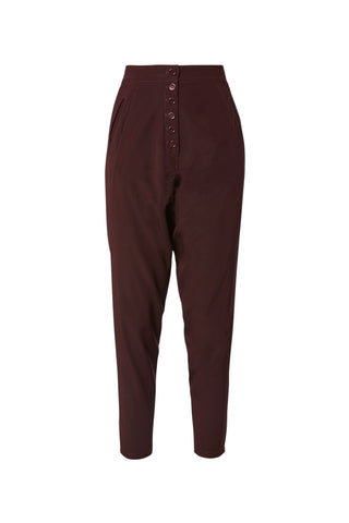 SILK LOW RISE BUTTON PANT