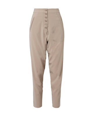 SILK LOW RISE BUTTON PANT