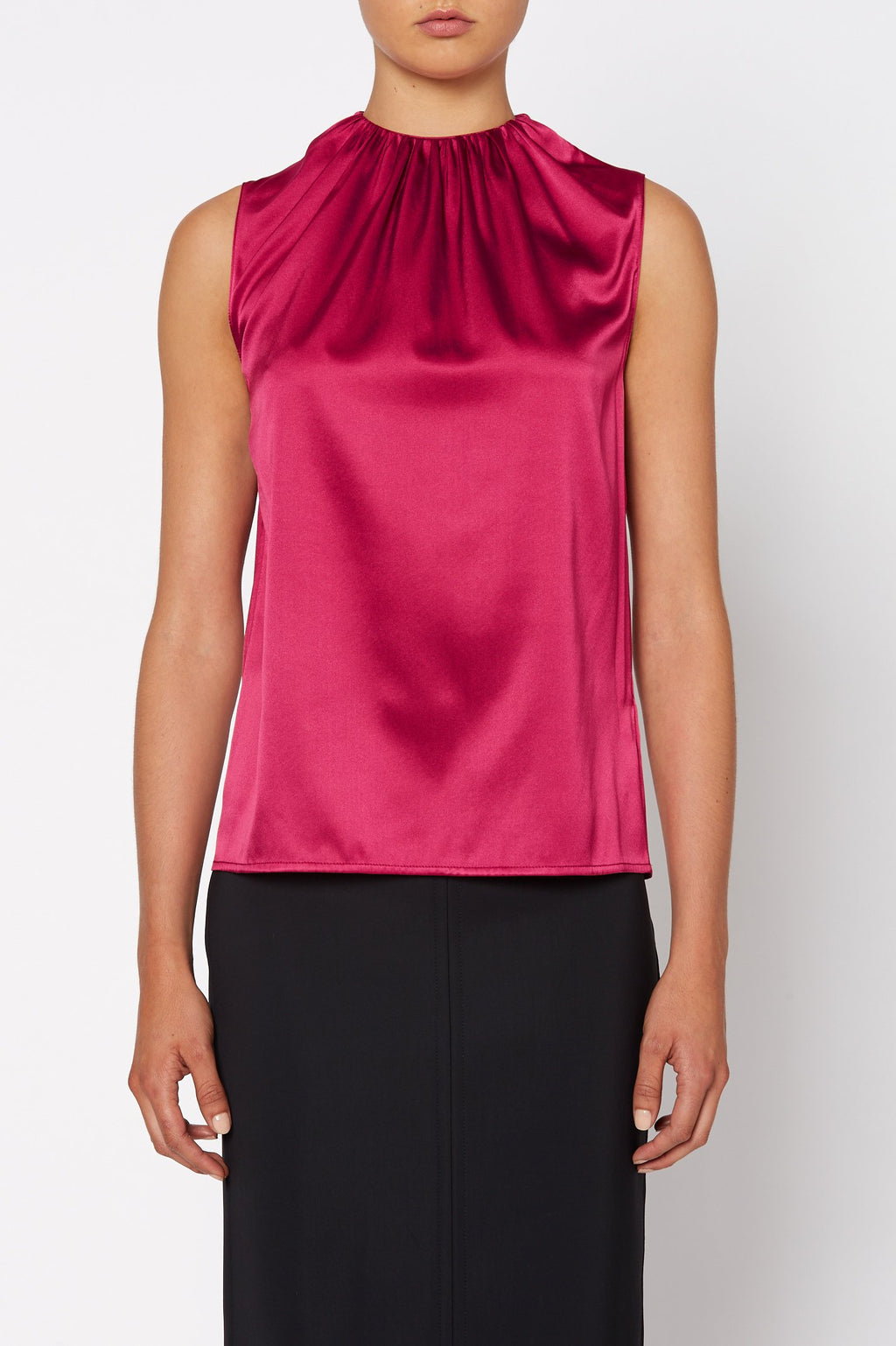 SILK SATIN TANK