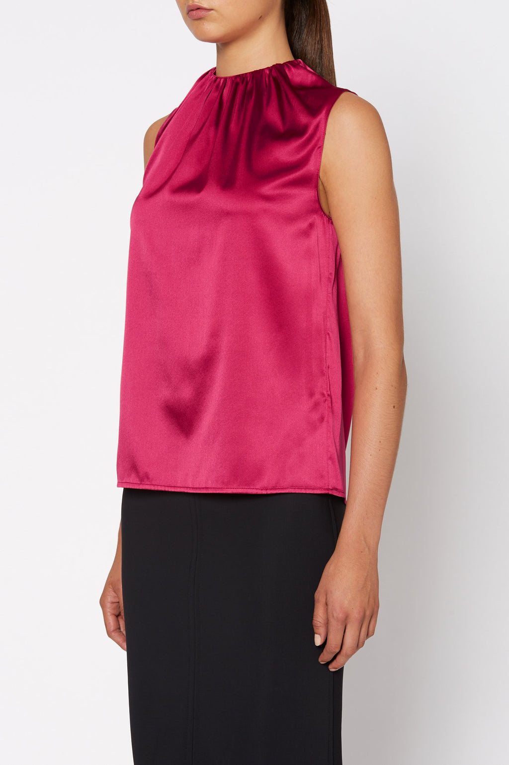 SILK SATIN TANK