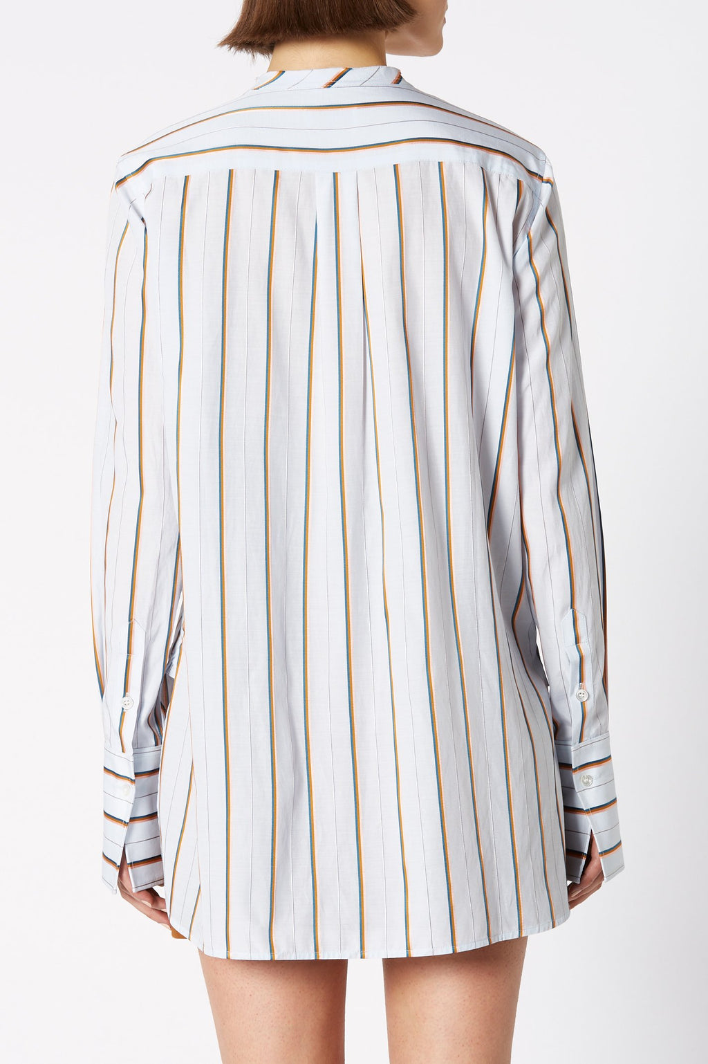 TAILORED STRIPE GRANDPA SHIRT