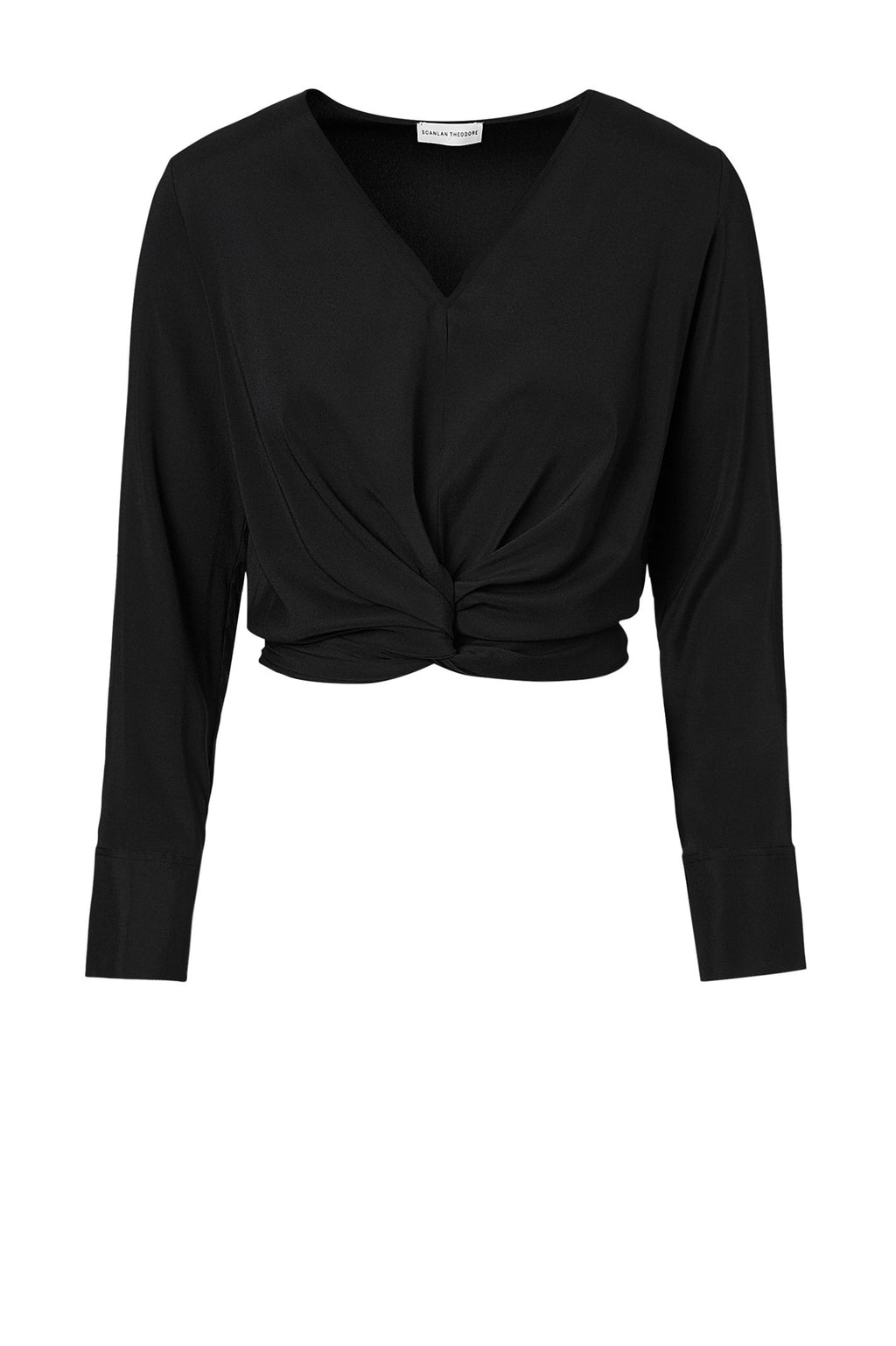 SILK TURBAN TWIST BLOUSE