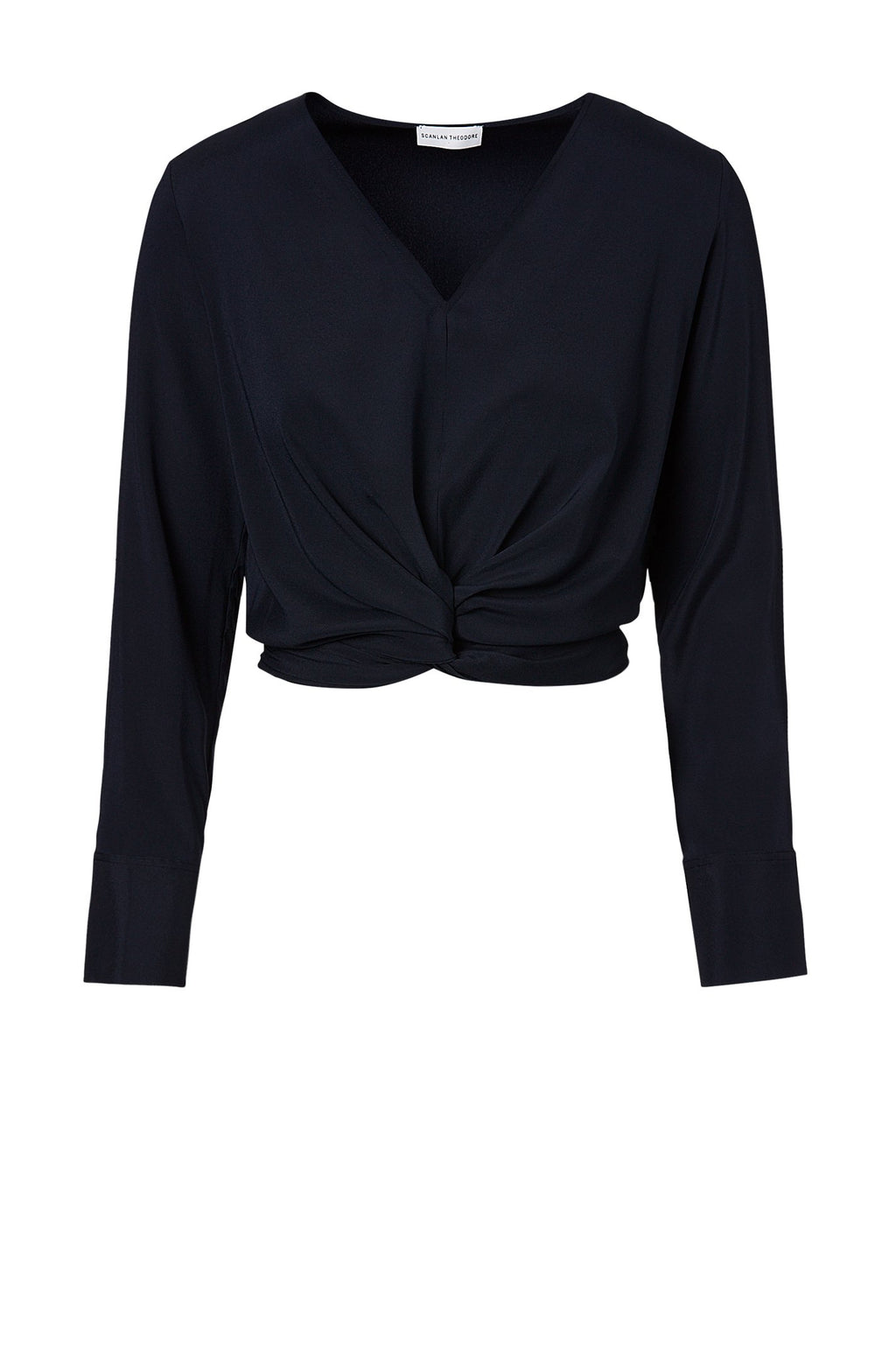 SILK TURBAN TWIST BLOUSE