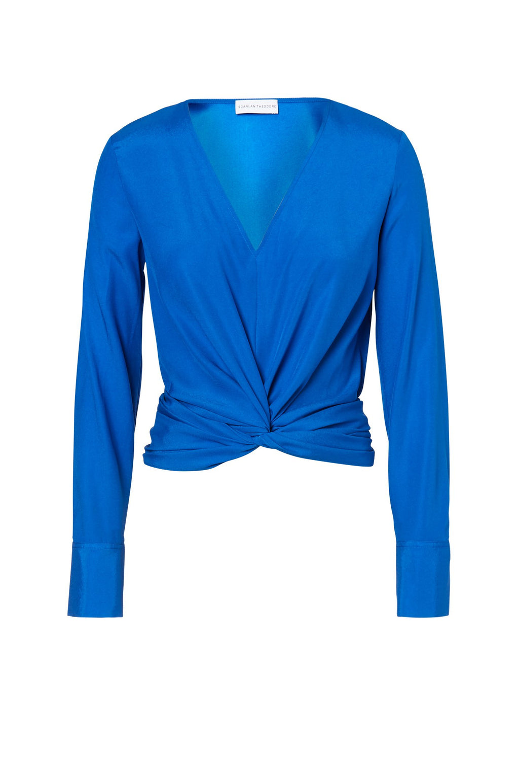 SILK TURBAN TWIST BLOUSE