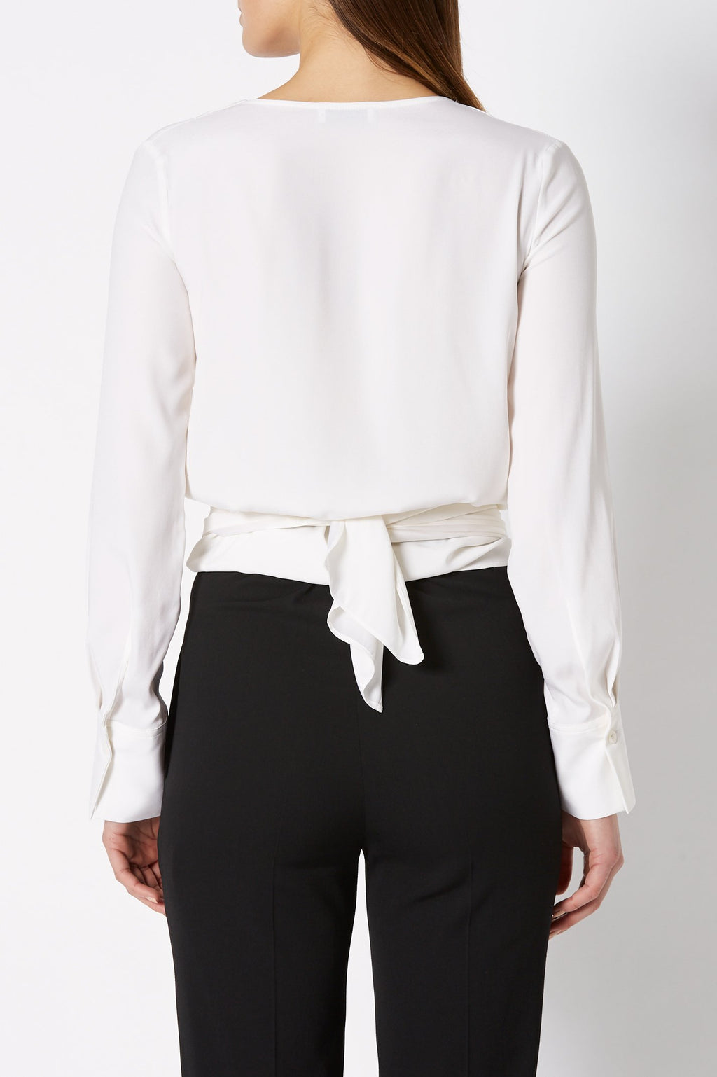 SILK TURBAN TWIST BLOUSE