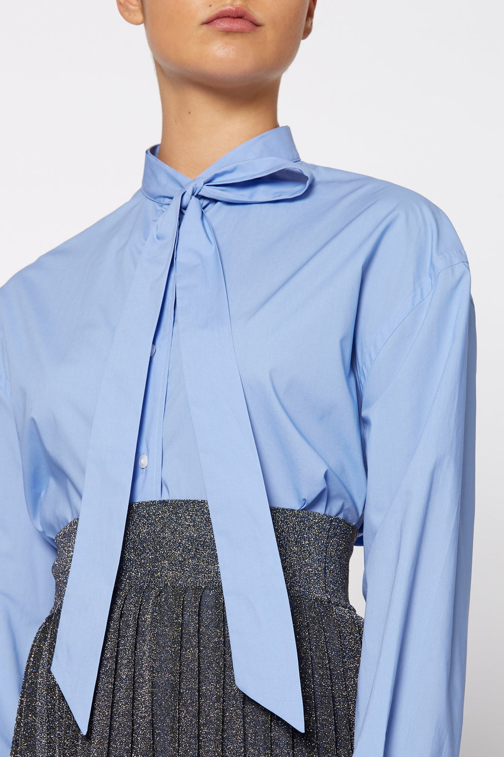 TIE NECK SHIRT