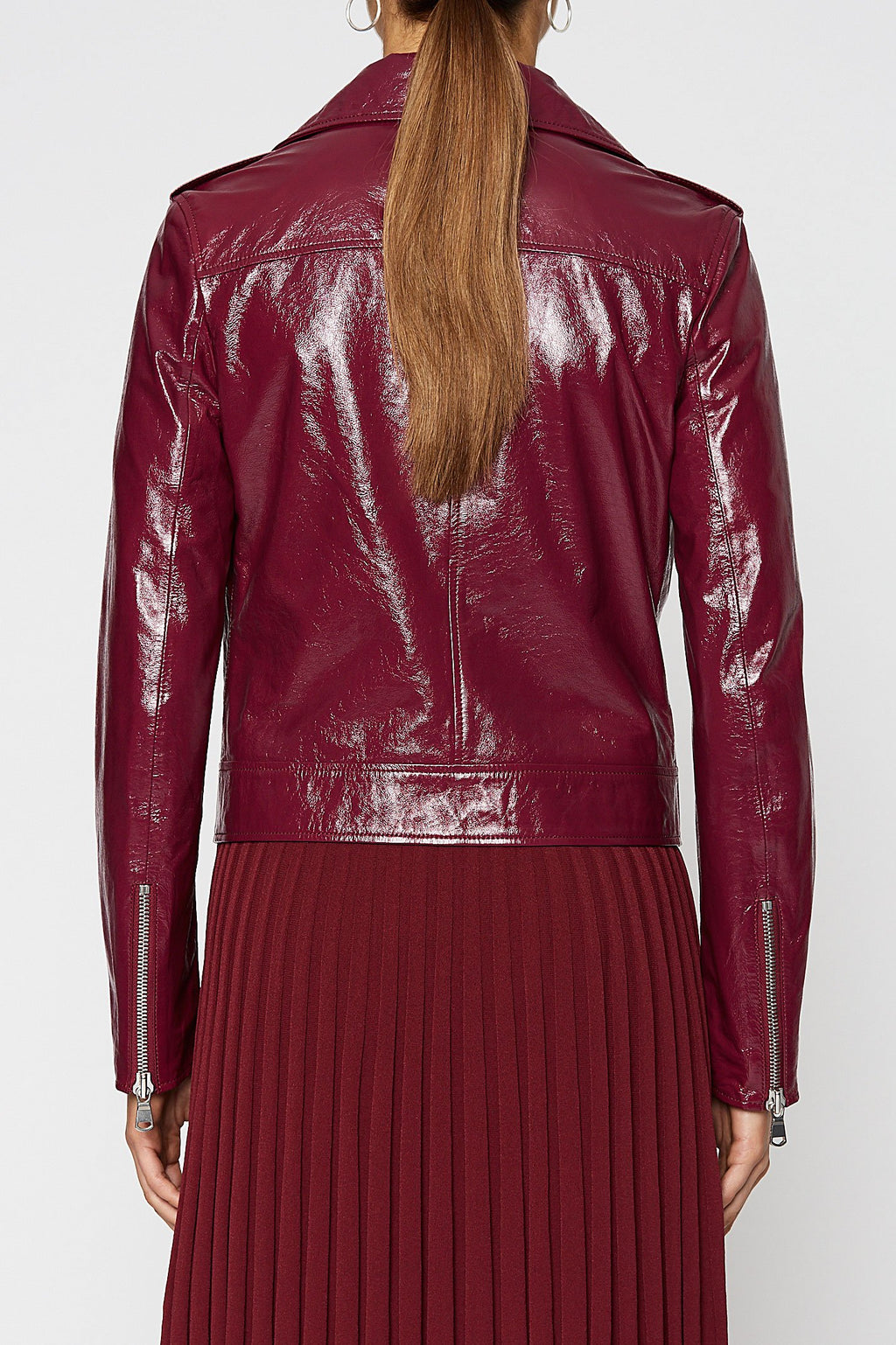 PATENT LEATHER BIKER