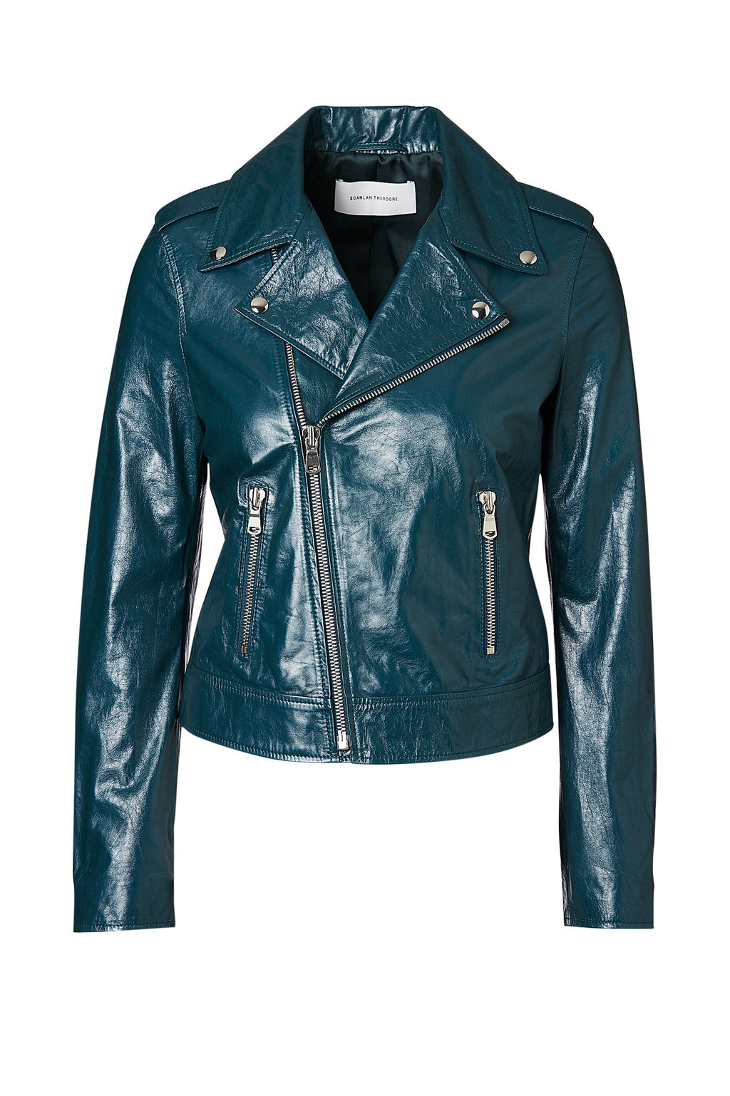 PATENT LEATHER BIKER