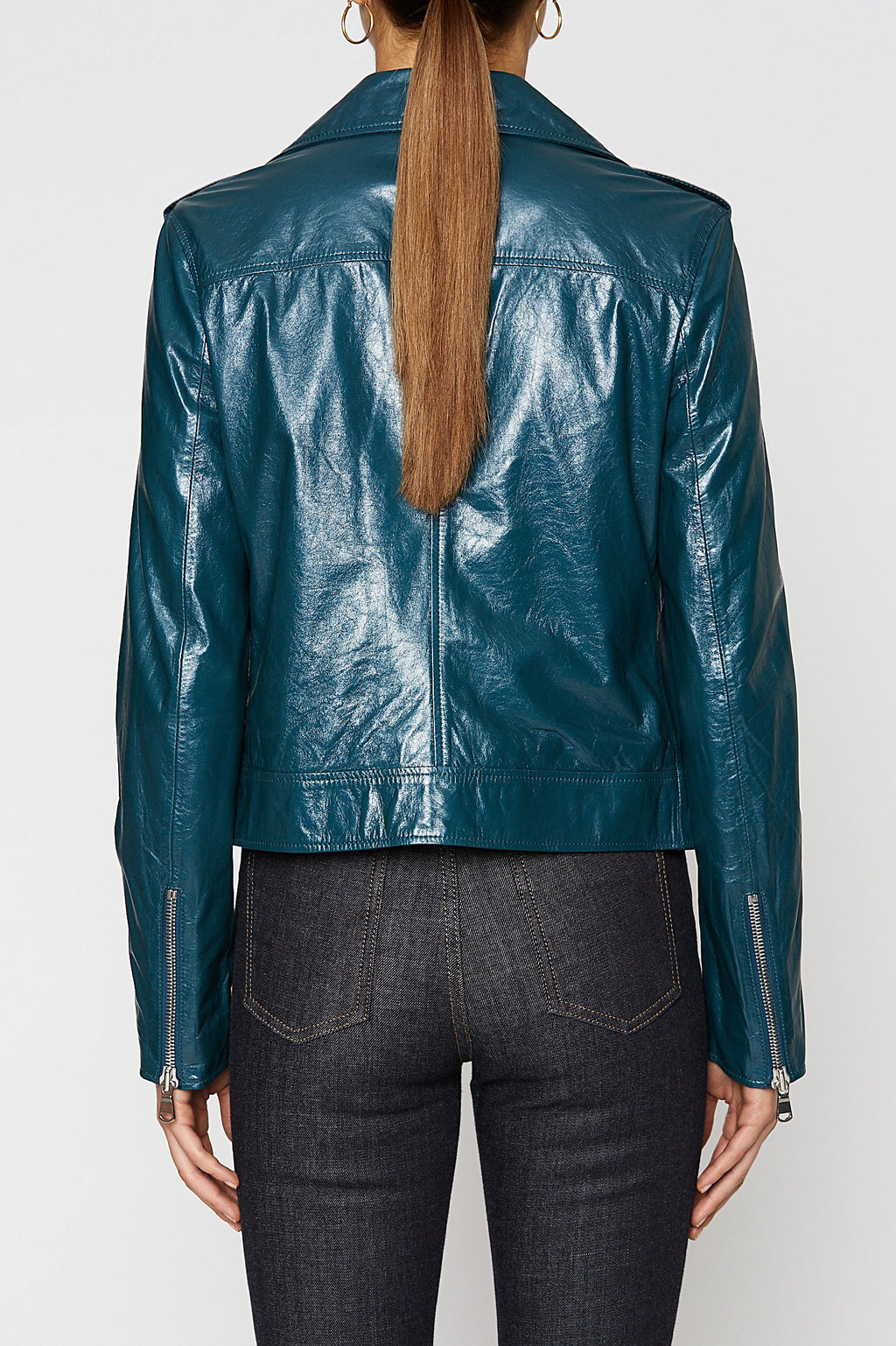 PATENT LEATHER BIKER
