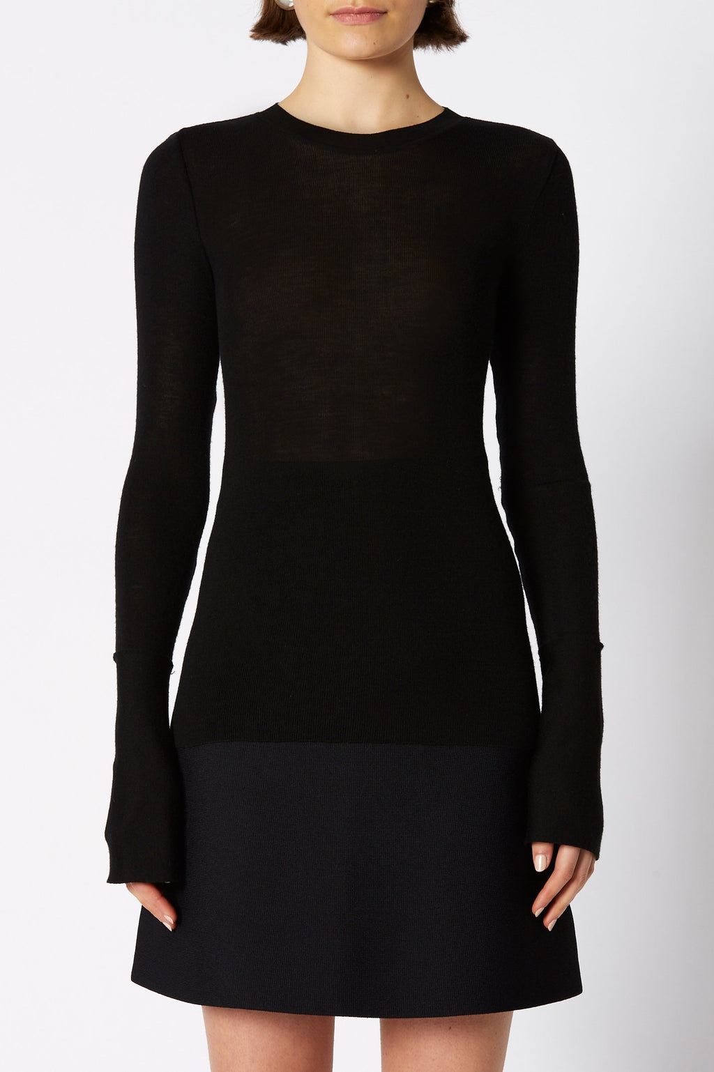 BABYWOOL CUFFED CREW NECK