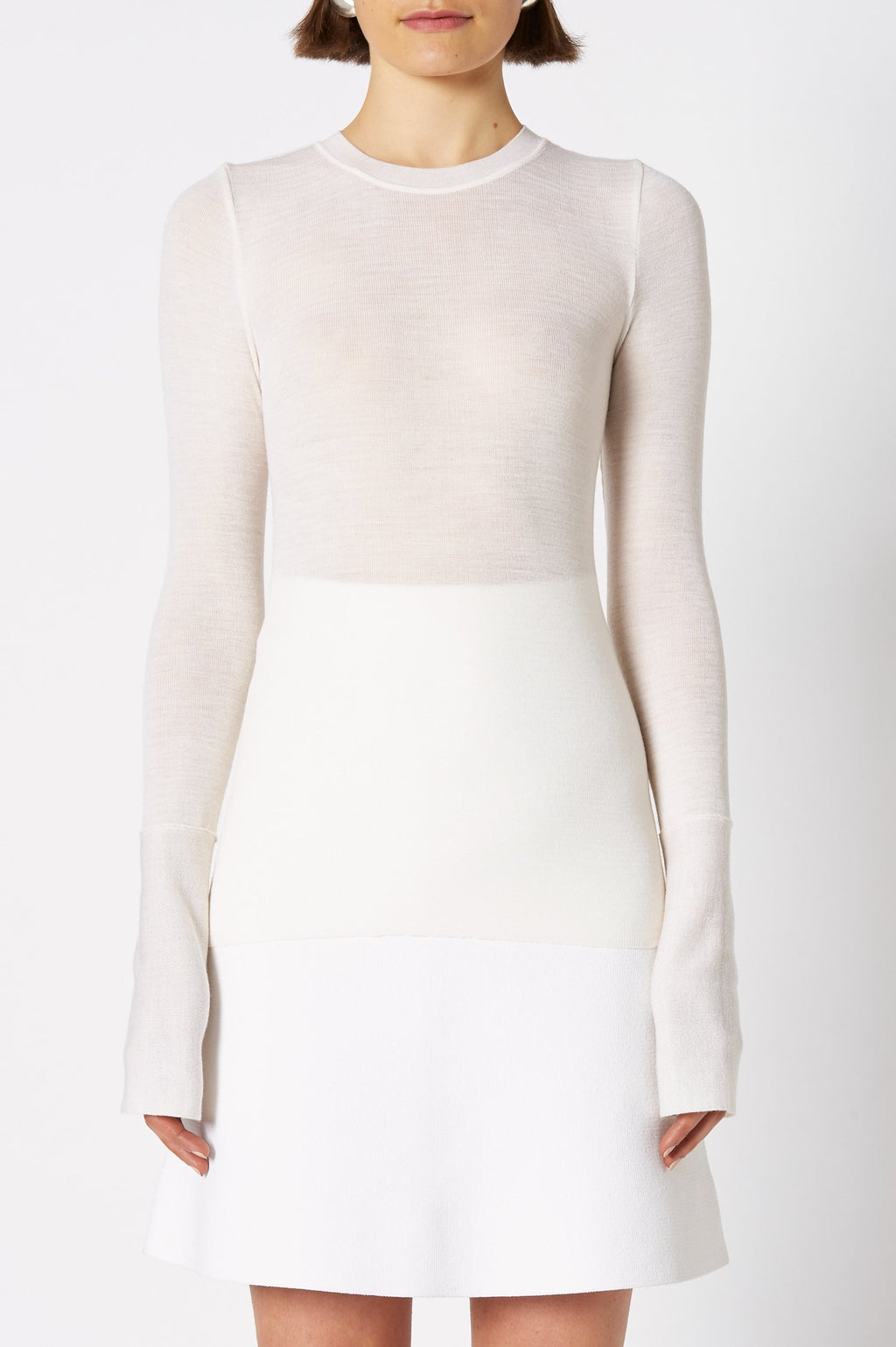 BABYWOOL CUFFED CREW NECK