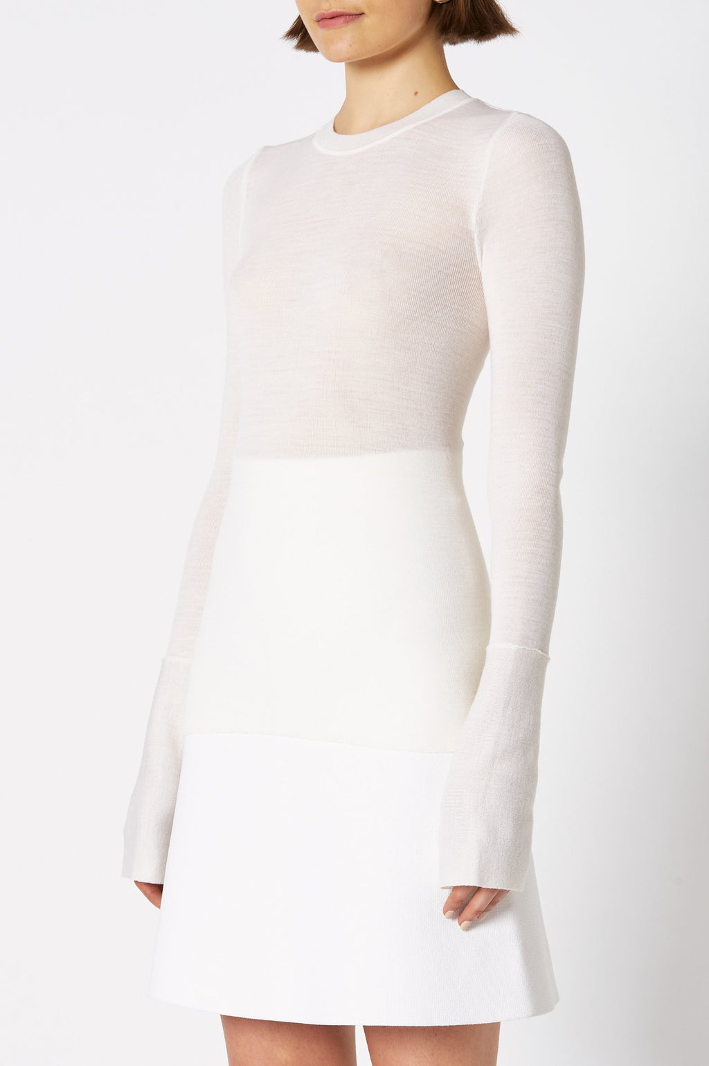 BABYWOOL CUFFED CREW NECK