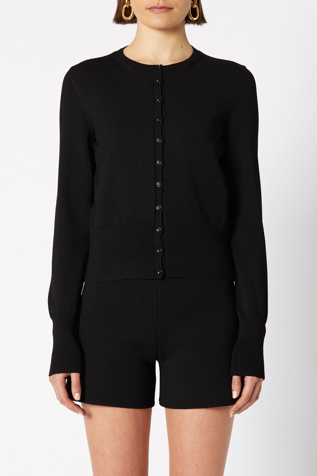 CREPE KNIT CARDIGAN
