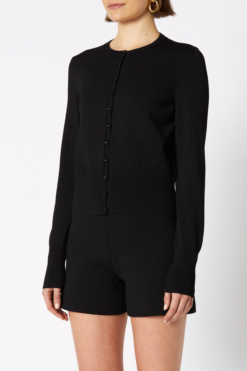 CREPE KNIT CARDIGAN