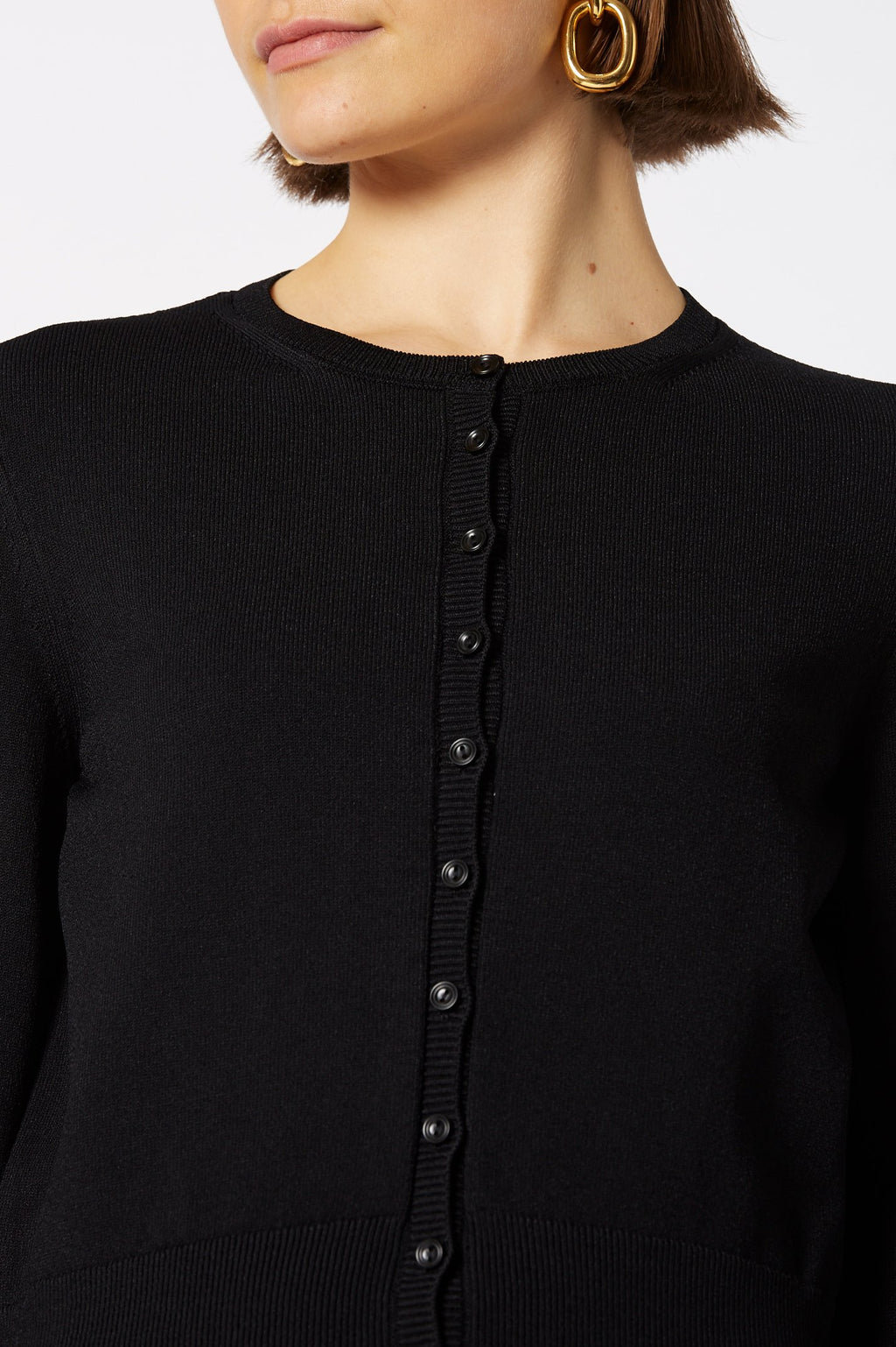 CREPE KNIT CARDIGAN