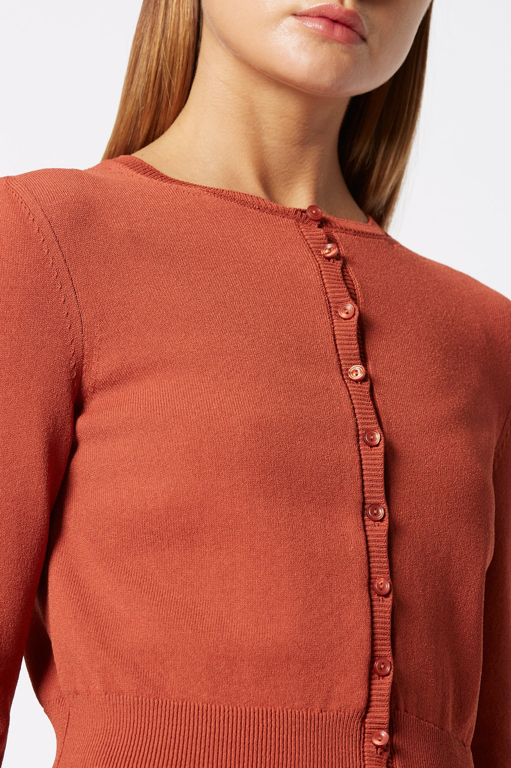 CREPE KNIT CARDIGAN
