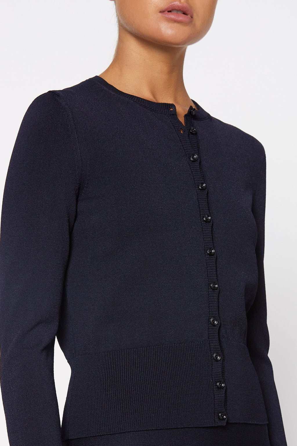 CREPE KNIT CARDIGAN
