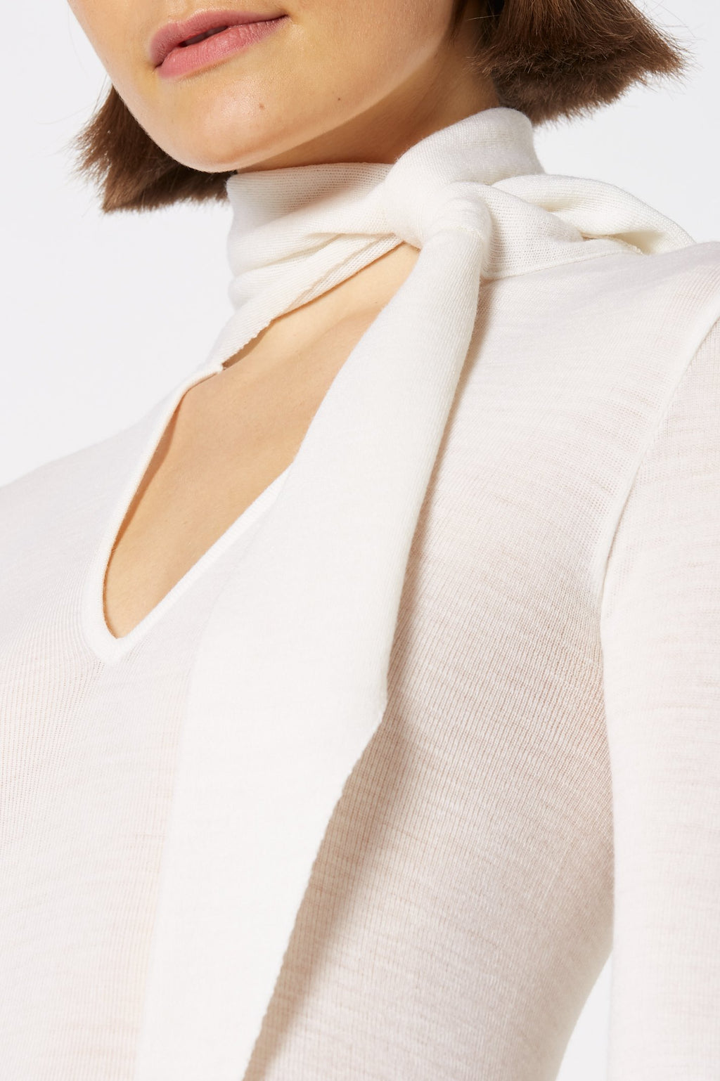 BABYWOOL CRAVAT SWEATER