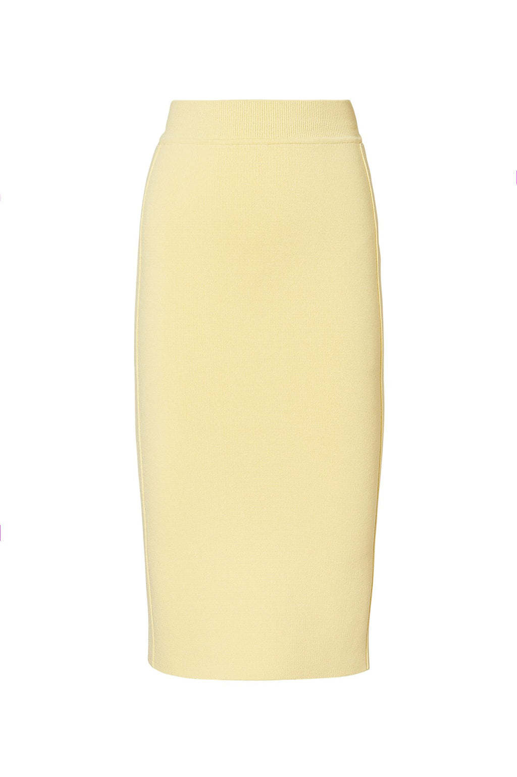 CREPE KNIT TUX SLIT BACK SKIRT