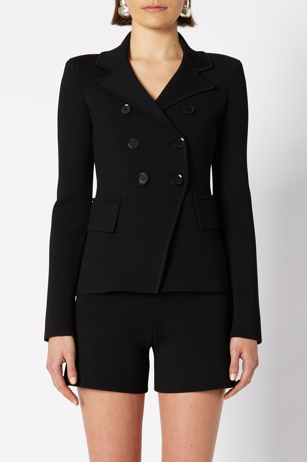 CREPE KNIT TAILORED JACKET