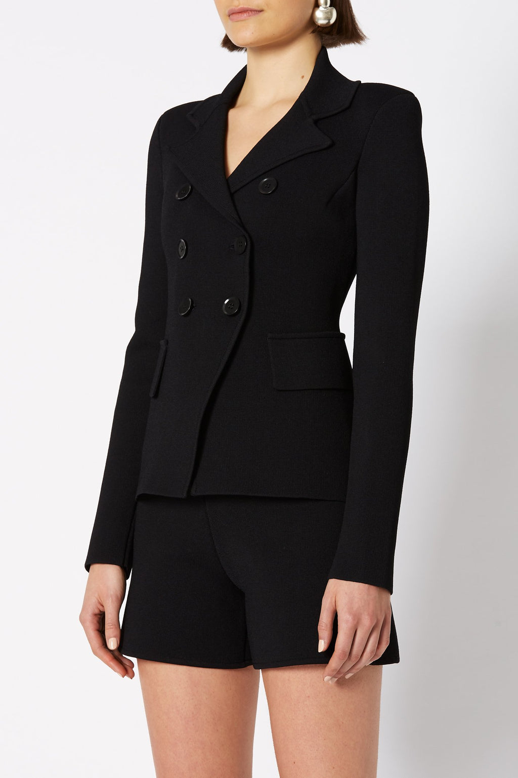 CREPE KNIT TAILORED JACKET