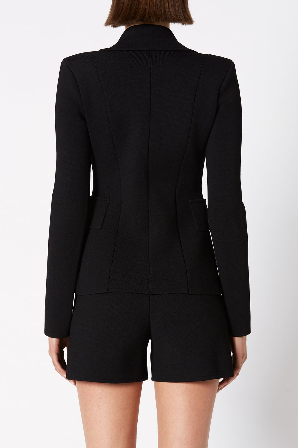 CREPE KNIT TAILORED JACKET