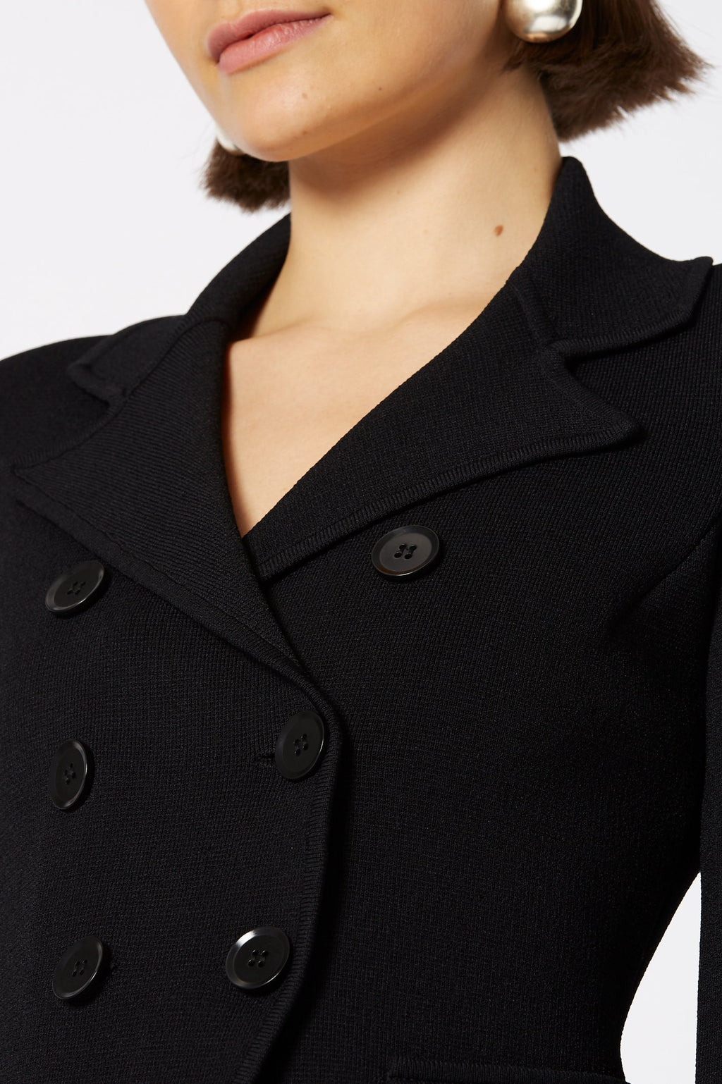 CREPE KNIT TAILORED JACKET