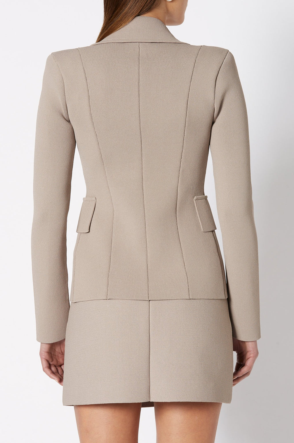 CREPE KNIT TAILORED JACKET