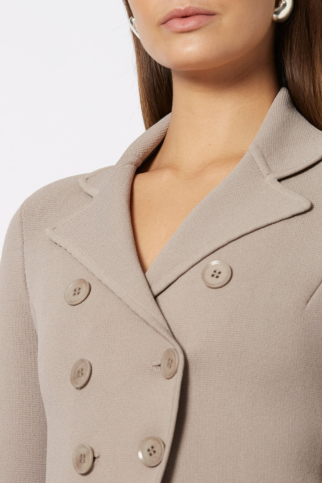 CREPE KNIT TAILORED JACKET