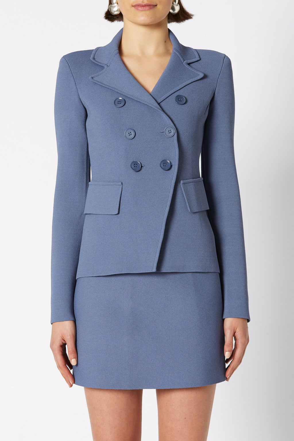 CREPE KNIT TAILORED JACKET