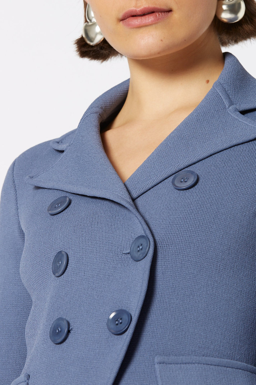 CREPE KNIT TAILORED JACKET