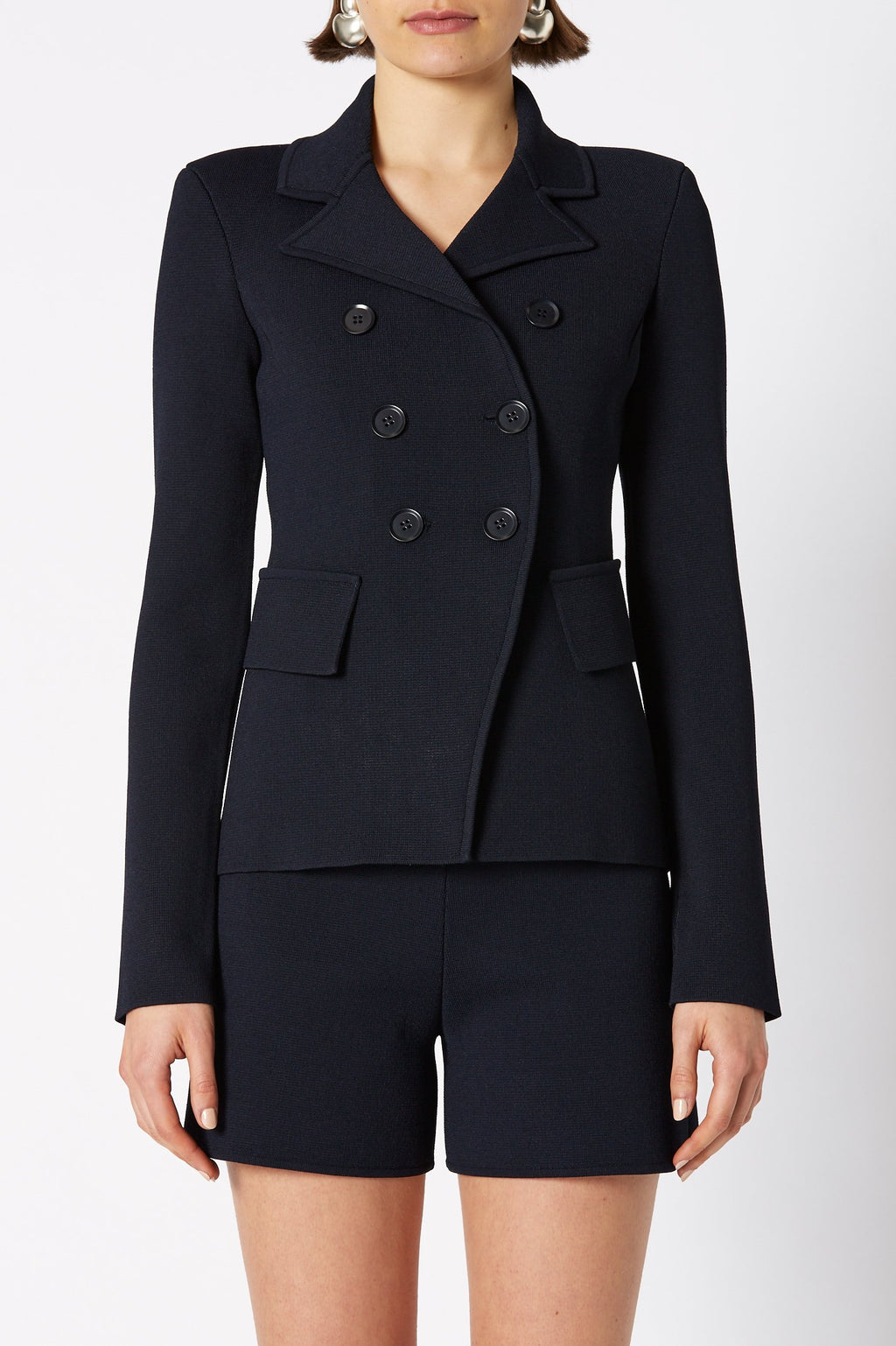 CREPE KNIT TAILORED JACKET