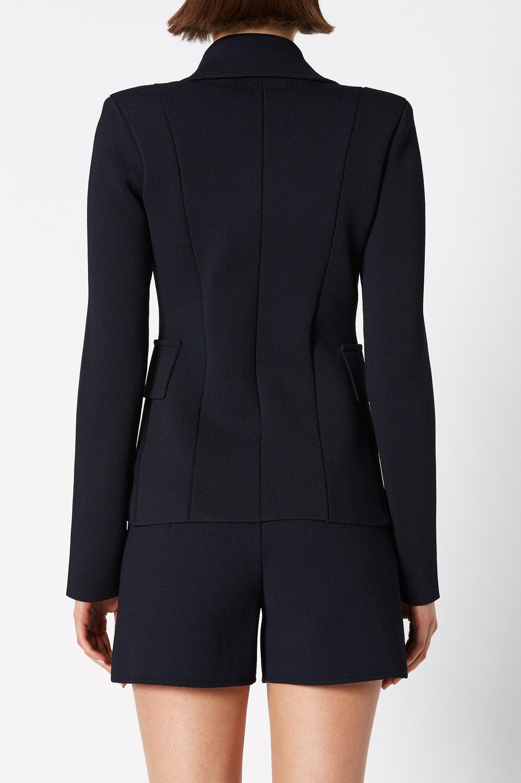 CREPE KNIT TAILORED JACKET