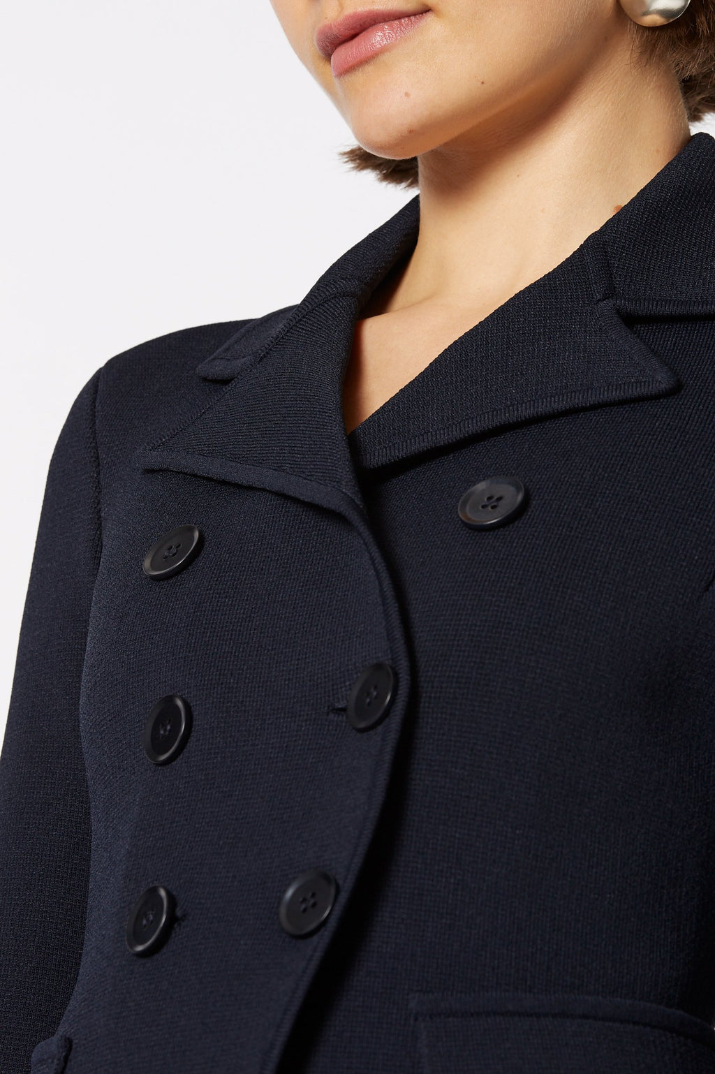CREPE KNIT TAILORED JACKET