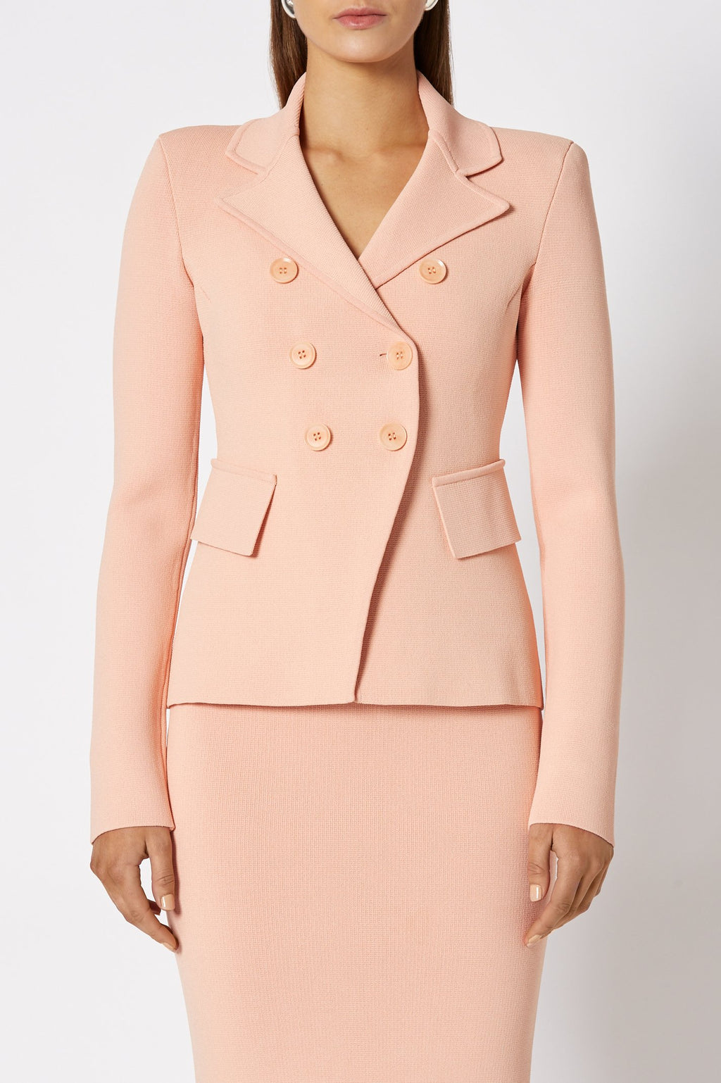 CREPE KNIT TAILORED JACKET