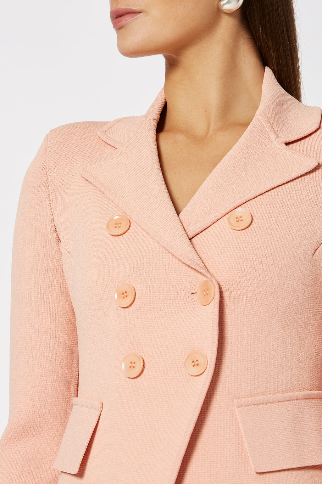 CREPE KNIT TAILORED JACKET