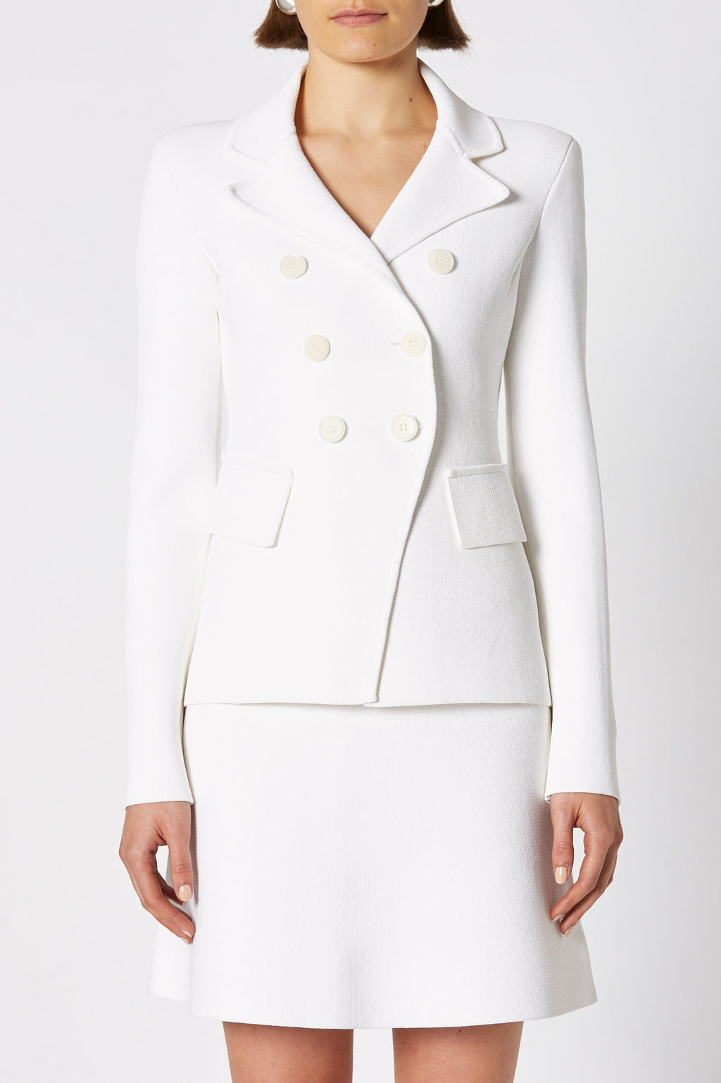 CREPE KNIT TAILORED JACKET