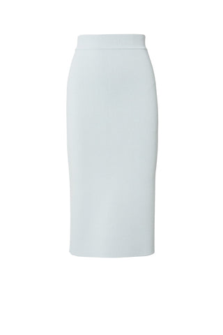 CREPE KNIT SLIT BACK SKIRT