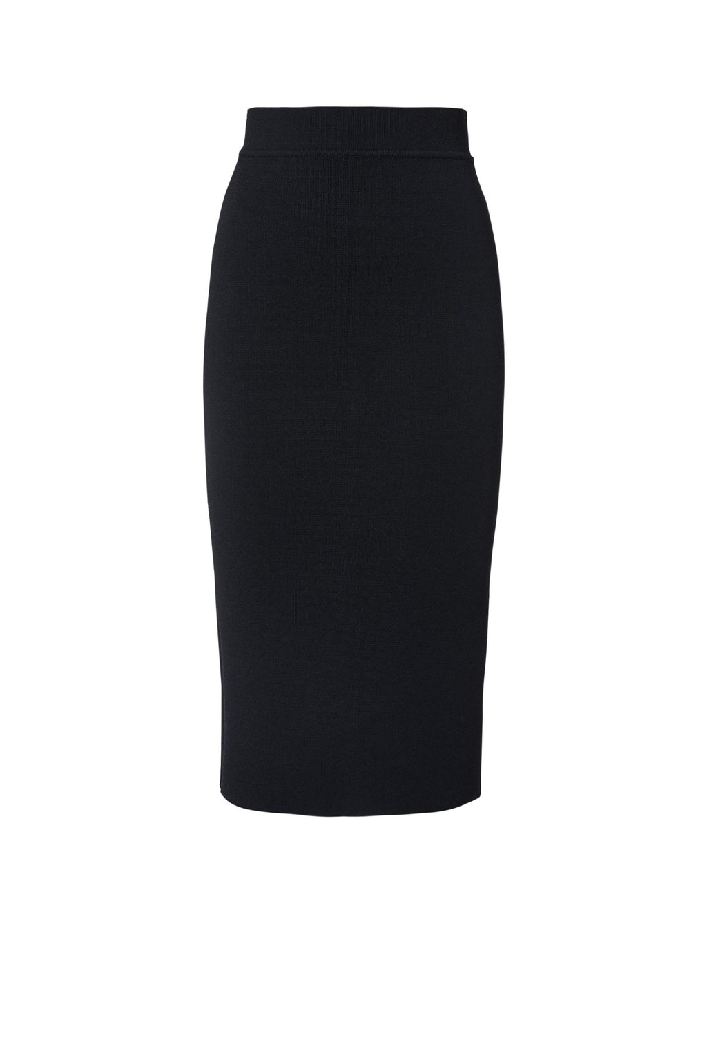 CREPE KNIT SLIT BACK SKIRT
