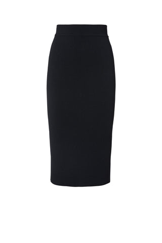 CREPE KNIT SLIT BACK SKIRT
