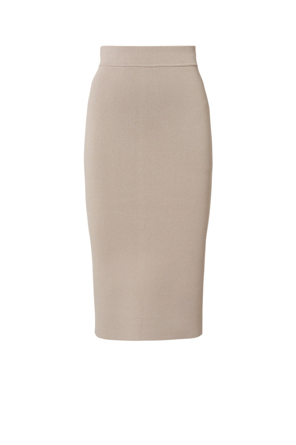 CREPE KNIT SLIT BACK SKIRT