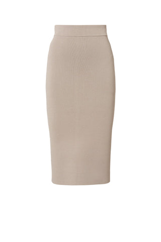 CREPE KNIT SLIT BACK SKIRT