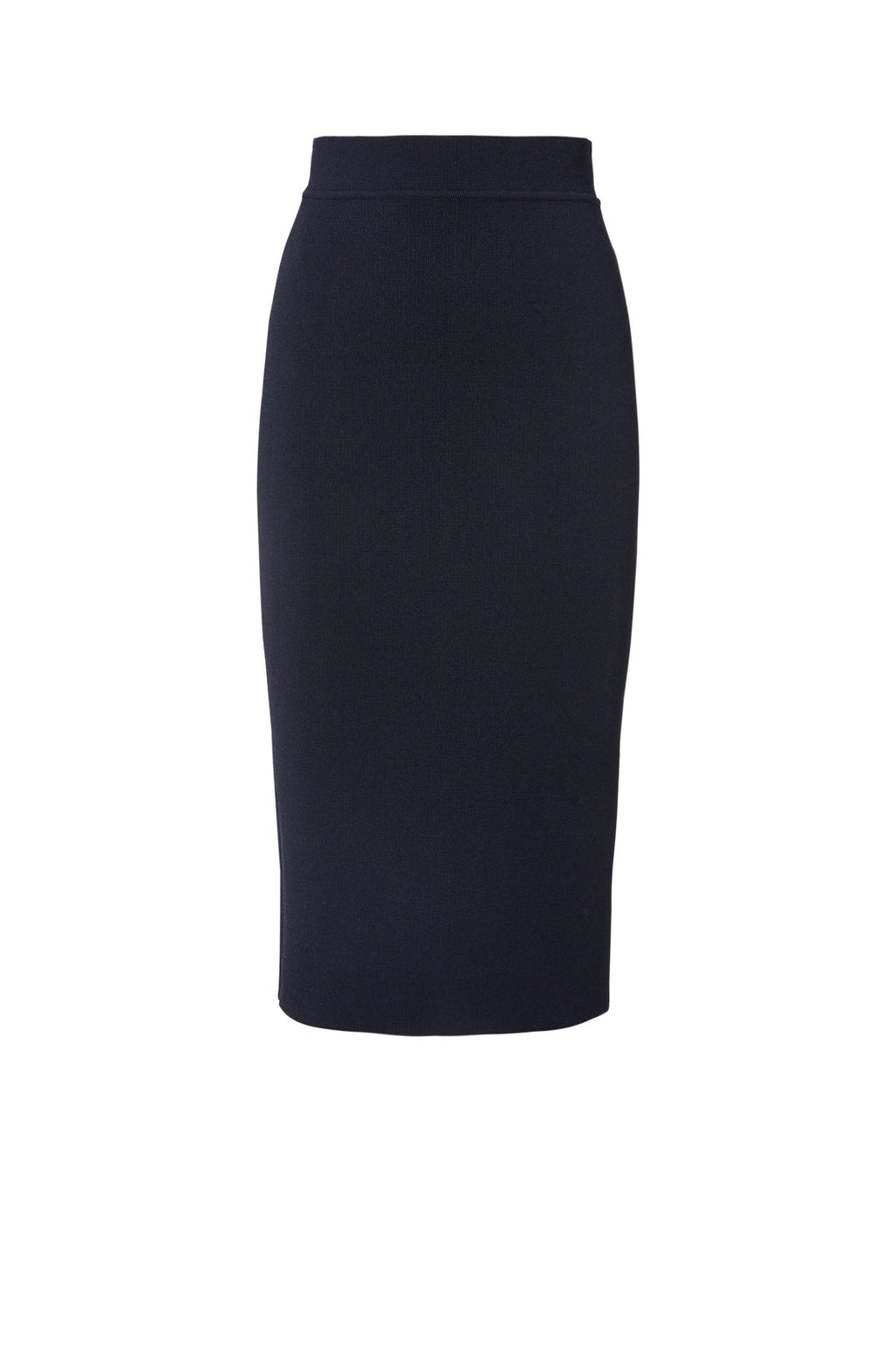 CREPE KNIT SLIT BACK SKIRT