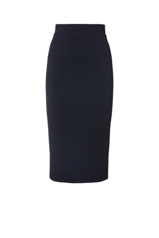 CREPE KNIT SLIT BACK SKIRT