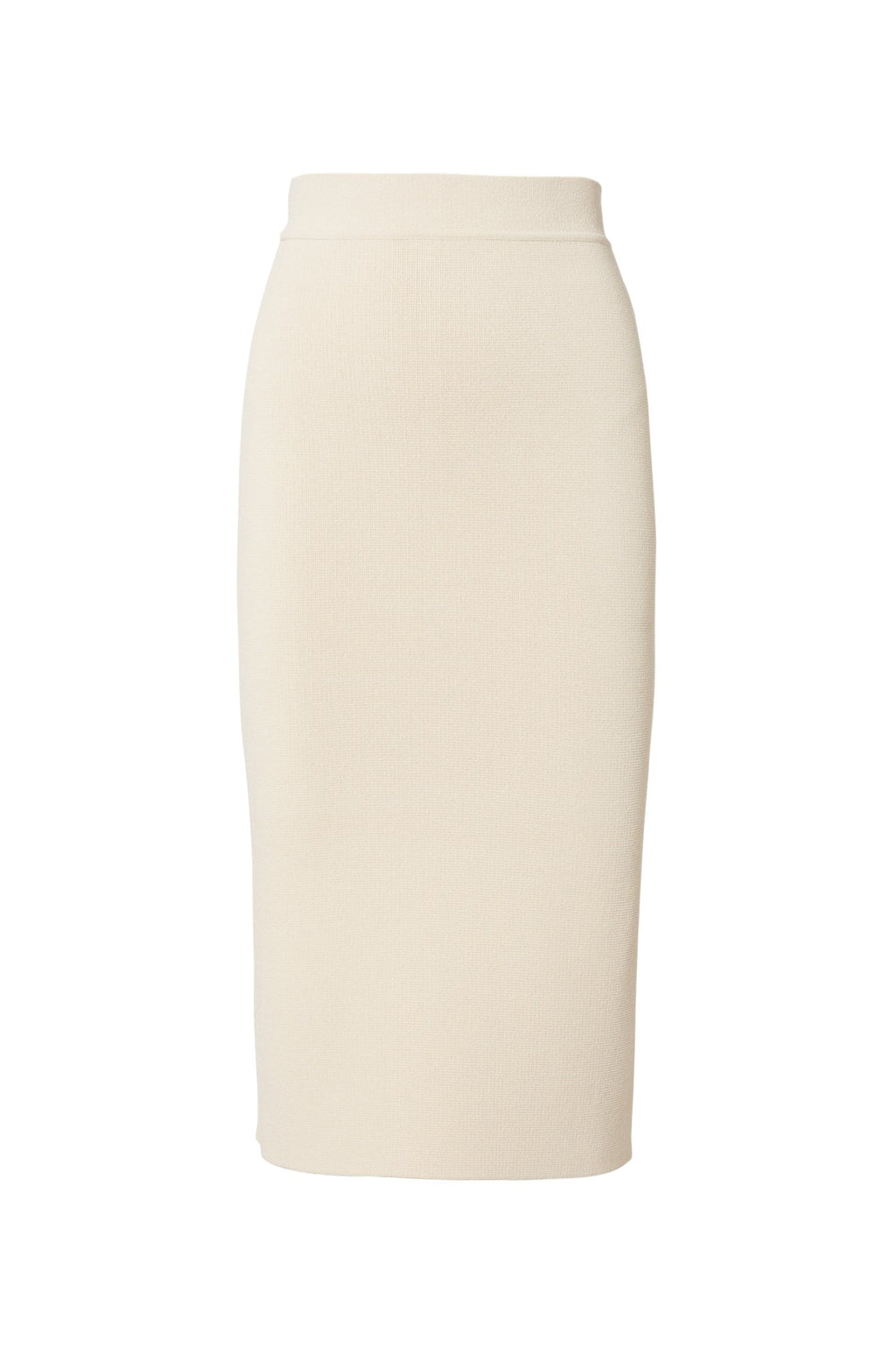 CREPE KNIT SLIT BACK SKIRT