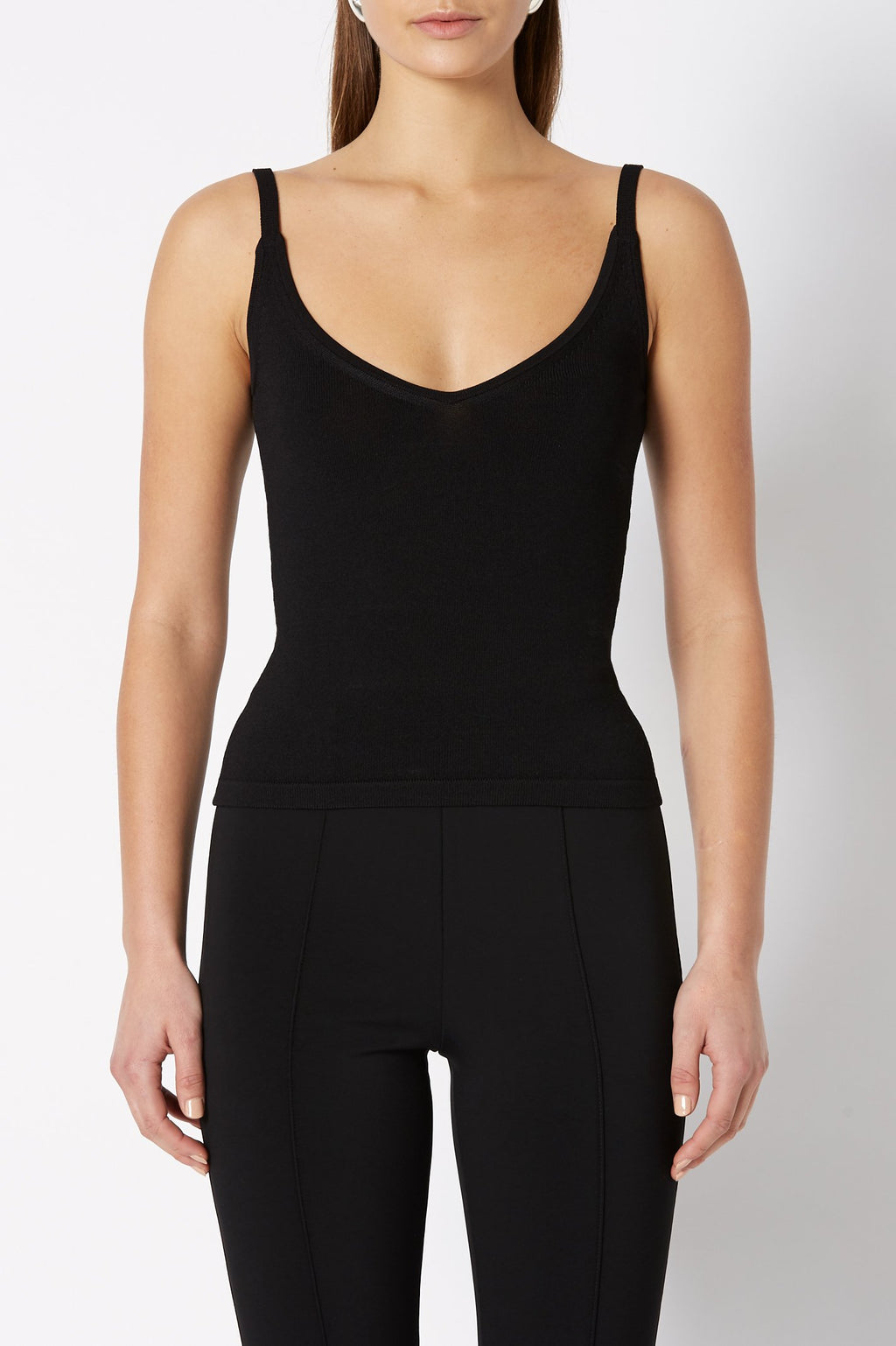 CREPE KNIT CROPPED CAMISOLE